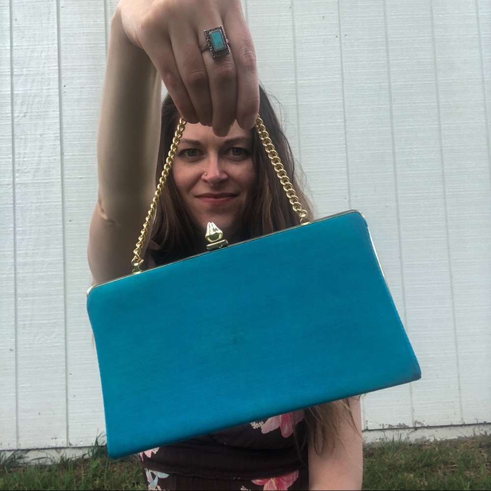 Vaneli Turquoise Handbag / Clutch